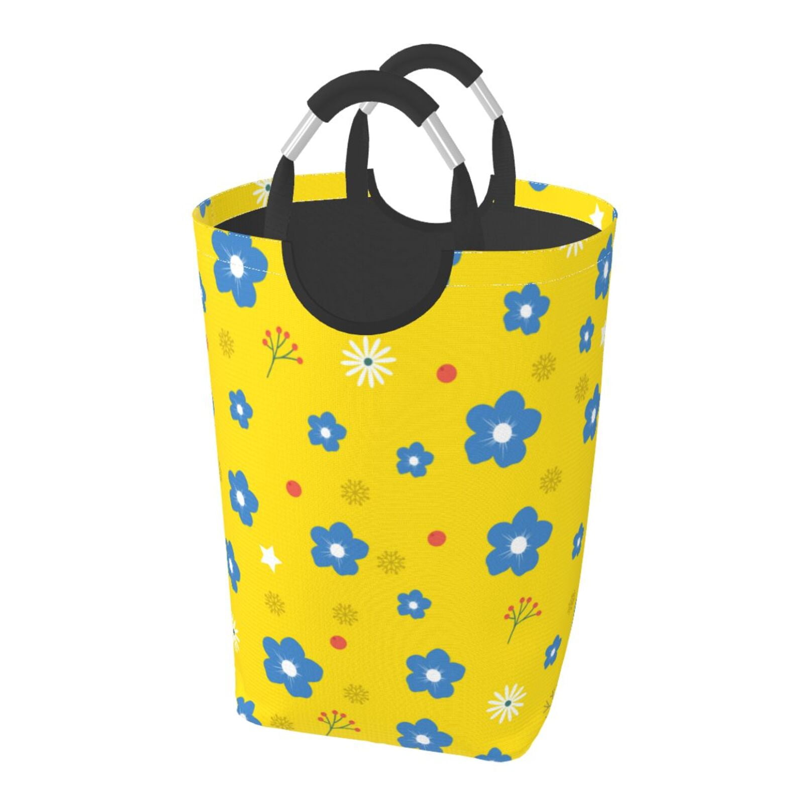 Spring Nature Flowers Laundry Basket, Bathroom Dirty Clothes Organizer