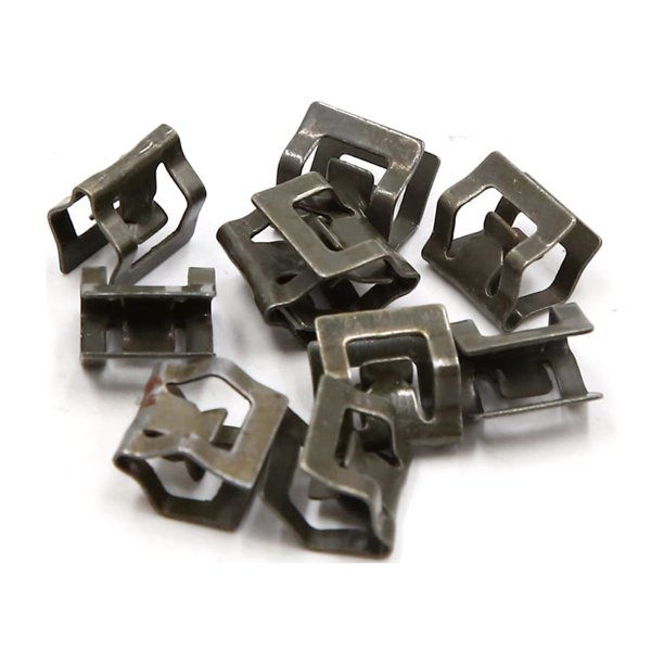 10Pcs Clips Retenedor 7mm Agujero Interior de Coche Remaches Metal Tablero Moldura