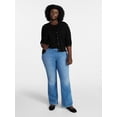 thumbnail image 2 of Terra & Sky Women's Plus Size Pull On High Rise Bootcut Jeggings, 31" Inseam, Sizes 0X-4X, 2 of 5