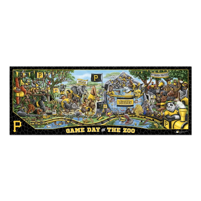 Pittsburgh Pirates 500-Piece Jigsaw Puzzle - Game Day at the Zoo