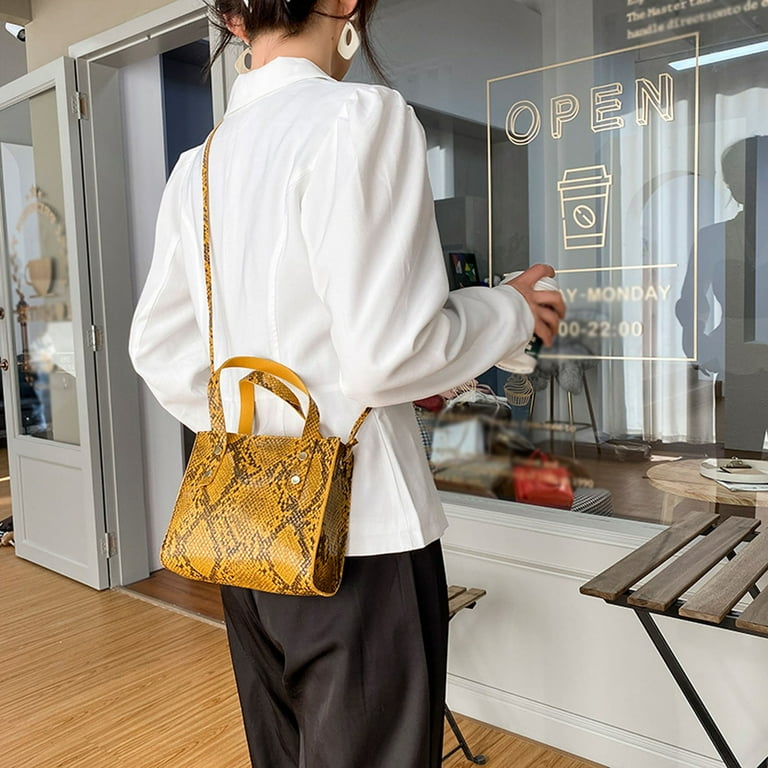Ladies Fashion Zipper Serpentine Bag Shoulder Bag Messenger Bag Hand Bag Handbag of Holding Small Tote Bags for Women Briefcase Bag for Women Toot Bag Briefcase Tote Work Bags for Women Tote