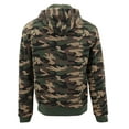 thumbnail image 2 of MX USA Men's Army Camo Zip Up Sherpa Hoodie Fleece Hunting Sweater Jacket (Full Camo, XL), 2 of 4