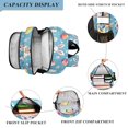 thumbnail image 3 of FORMRS School Backpack 17" Student Travel Bag with Laptop Compartment, Easter Bunny Pattern, 3 of 7