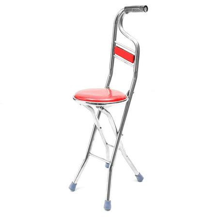 walking cane chair adjustable stool portable folding seat elderly stick camping travel steel care hiking stainless walmart fishing canes parents