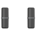 thumbnail image 2 of Juego de tazas de viaje Injueey Organizador Soporte para cepillos de dientes Negro 2Conjunto, 2 of 6