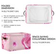 thumbnail image 3 of Cat Paw Pink and Diamond Storage Bins Baskets With Handles Storage Box Clothes Organizer Organization Toys, 3 of 7