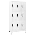 thumbnail image 1 of vidaXL Locker Cabinet White 90x45x180 cm Steel, 1 of 5