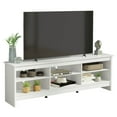 thumbnail image 2 of Madesa Media Console TV Stand Entertainment Center with 6 Shelves and Cable Management for 65, 75 Inch Television Living Room and Bedroom Modern Wooden - White, 2 of 5