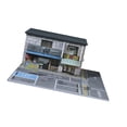 thumbnail image 4 of 1/64 ESTACIONAMIENTO de DIORAMA de PRESIONES, Decoración de paisajes callejeros japoneses, accesorios para fotos, regalos de restaurantes, mini telón, 4 of 8