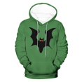 thumbnail image 5 of Mens Halloween Stylish Hoodies Plus Size Bat Printed Long Sleeve Sweatshirts Workout Clothing with Pockets, 5 of 5
