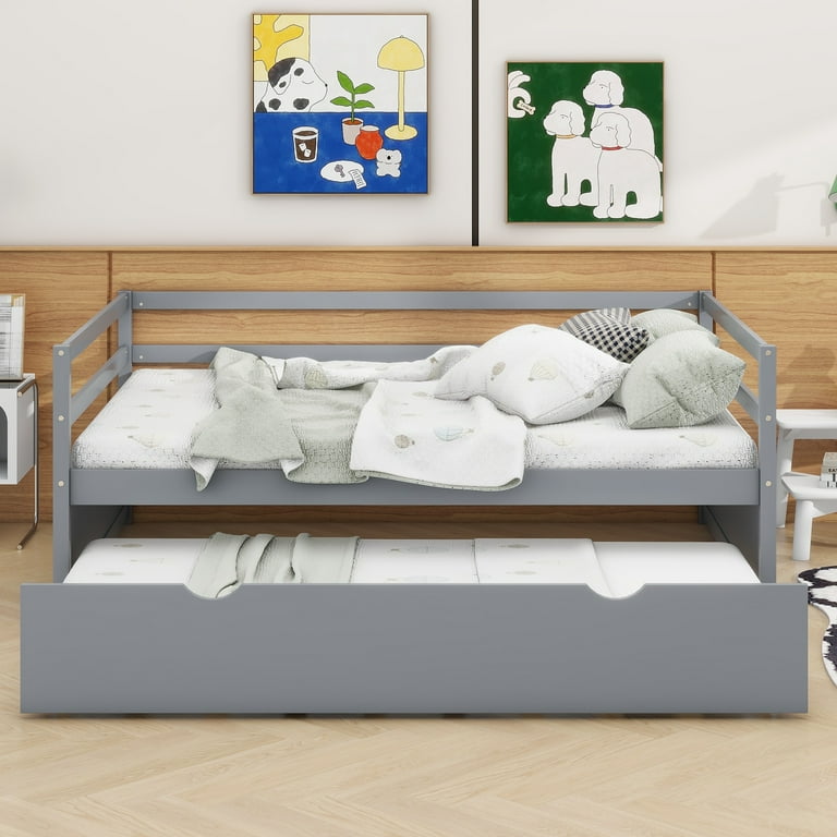 Twin bed with 2024 trundle walmart