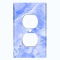 thumbnail image 2 of Metal Light Switch Plate Outlet Cover (Image of Marble Blue MAR011), 2 of 13