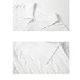 thumbnail image 5 of Daiosportswear Men'S Vintage Cable Knit Polo Relaxed Stretchy Soft Textured Shirt Short Sleeve Casual Summer Tee White XL(XL), 5 of 8