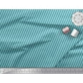 thumbnail image 3 of Soimoi Blue Moss Georgette Fabric Vertical Stripe Print Fabric by the Yard 42 Inch Wide, 3 of 3
