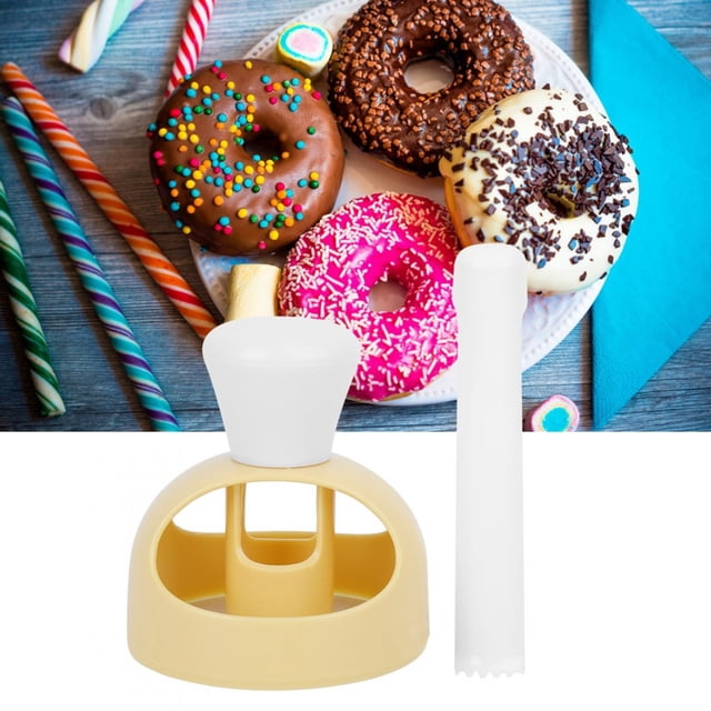 Cortador de donas, molde cortador para hacer donas, molde para hacer donas, diseño fácil de usar Jadeshay A