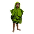 thumbnail image 3 of Incredible Hulk Marvel Incredible Hulk Youth Hooded Poncho Towel, 100% Cotton, Green, 3 of 3