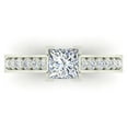 thumbnail image 4 of Engagement Rings Princess cut Diamond Rings for Women 14K White Gold 1.10 CT TW (F,VS1), 4 of 5