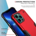 thumbnail image 4 of JTCASES for iPhone 13 Pro Max Case, Support Wireless Charging Non-slipping 2-Layer Shockproof Drop Resistant Lens Protection Heavy Duty Protective Slim Shell, Blue, 4 of 7