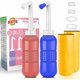 thumbnail image 2 of Compañero de higiene personal, cuidado de la higiene para la recuperación posparto, botella perineo portátil ergonómica a prueba de fugas de 450 ml para limpieza perineal, botella de bidé de viaje, 2 of 5