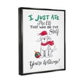 thumbnail image 4 of Stupell Industries Funny Christmas Dog Phrase Holiday Painting Black Floater Framed Art Print Wall Art, 25 x 31, 4 of 10