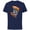 Navy, variant on Disney Mickey Goofy Donald & Pluto Game Time Football Sports - Short Sleeve Cotton T-Shirt for Adults - Customized-Black