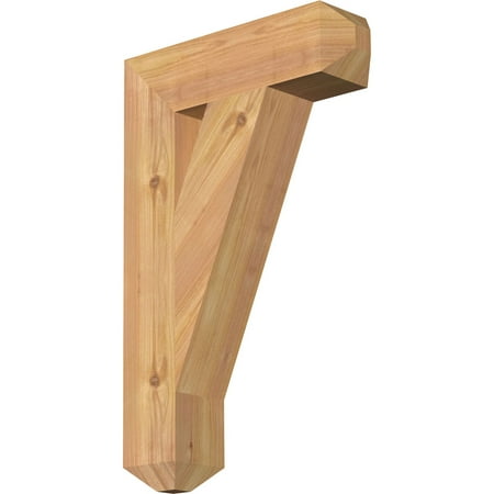 

Ekena Millwork 3 1/2 W x 14 D x 22 H Traditional Craftsman Smooth Bracket Western Red Cedar