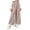 Coffee, variant on Swuxness Toddler Wide Leg Full Length Pants Stripe Elastic Waist Thin Summer Casual Fashion Wear