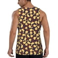 thumbnail image 3 of Fotbe Cute Small Farm Birds Pattern Men's Quick Dry Workout Tank Top Gym Muscle Tee Fitness Bodybuilding Sleeveless T Shirt Breathable Workout Shirt-Large, 3 of 9