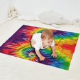 thumbnail image 2 of Colorful Tie Dye Pattern Blanket,Comfortable Soft Flannel Throw Blanket,All Season,Warm Lightweight Blankets for Sofa Bed Couch Living Room Chair,30"x40", 2 of 4