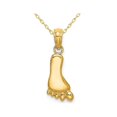thumbnail image 1 of Pendentif Pied en Or Jaune 14K avec Chaîne, 1 of 4