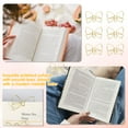 thumbnail image 4 of 110 Pcs Bowknot Shape Paper Clip Heart Gold Paperclip Metal Paper Clip Bookmark for Office Document, 4 of 11