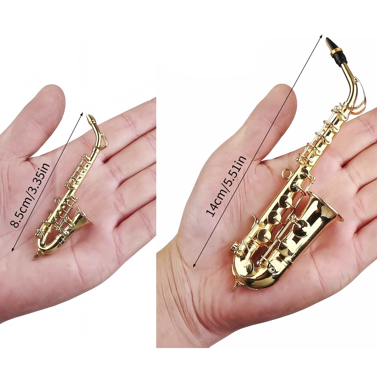 Handcrafted Altos Saxophone Brass Gold Plated Musical Instrument Decoration With Protective Case For Music Lover