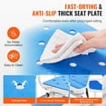 thumbnail image 5 of KFFKFF Rotating Bath Seat with Swivel Function, Adjustable Height Shower Transfer Bench with Armrest & Safety Strap, Anti-Slip Bath Chair for Seniors and Disabled, Supports up to 400LBS, 5 of 9