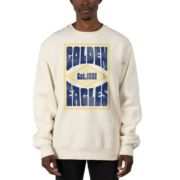 Men's Uscape Apparel Cream Marquette Golden Eagles Premium Heavyweight Pullover Sweatshirt