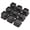 Black 9 Pack-3 Inch, variant on Black L Shape 8 Pack 3 Inch Furniture Risers for Couch Sofa Bed Frame