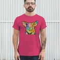 thumbnail image 3 of Tee Hunt Dean Russo Funny Cute Pig T-Shirt Farm Piglet Lover Barn Men's Tee, Hot Pink, Large, 3 of 5