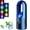 Blue, variant on 6-Speed Bladeless Electric Fan with 7 Color LED Light, Personal Cooling Fan with Soft Airflow, for Bedroom Office Indoor Travel Use