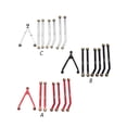 thumbnail image 3 of Vogacara Kit de varillas de tracción, accesorio de actualización resistente, piezas de juguete para vehículos RC Car 1/24, conjunto de conexión de Kits de construcción modelo Negro Vogacara FN010633-02, 3 of 6