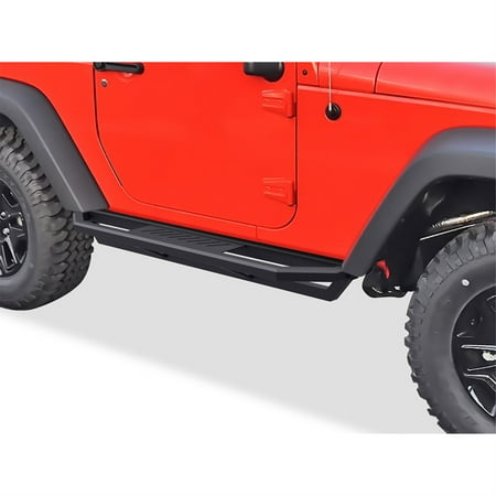 2007-2018 Jeep Wrangler JK 2Dr (Factory sidesteps or rock rails have to be removed) 6061 Aircraft Aluminum Alloy Matte Black finishing Square Tube