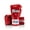 Red, variant on Fairtex BGL6 Pro Leather Laced Competition Gloves - Locked Thumb for Muay Thai and Boxing