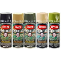 Krylon Camouflage Paint, Ultra Flat, Brown, 11 oz.