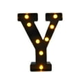 thumbnail image 4 of Lámpara de letras de marquesina LED, lámpara de letras de marquesina iluminada negra para decoración de cafetería, decoración de aniversario al aire Y 657 x 858 x 157 pulgadas, 4 of 8