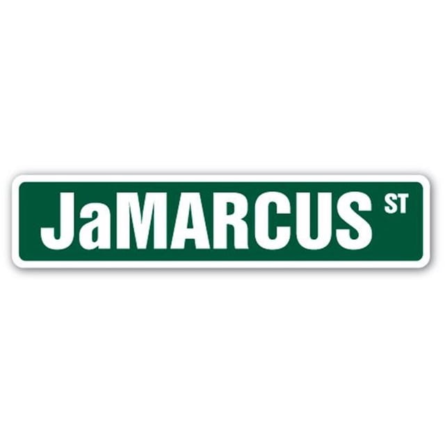 SignMission SS-JaMARCUS Panneau de Rue pour Chambre d'Enfants 4 x 18 Po. - Jamarcus