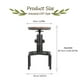 thumbnail image 3 of Silla alta estilo industrial retro FS-11 con asiento de madera natural y estructura metálica duradera, ajustable en altura y con soporte para pies. Perfecta para bares, cocinas o decoración moderna., 3 of 6