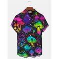 thumbnail image 5 of Camisas con estampado 3D de hongos para hombre, camisa hawaiana de moda, camisas casuales de playa de manga corta, blusa de un solo pecho para niños, ropa para hombre, 5 of 5