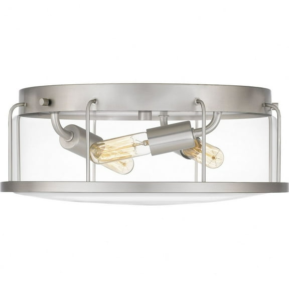 Quoizel Lighting - Ludlow - 3 Light Flush Mount In Industrial Style-5.25 Inches