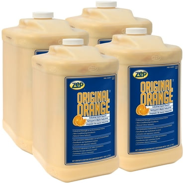 Zep Original Orange Industrial Hand Cleaner - 1 Gal (Case of 4)- 99124 - Economical Industrial Strength Hand Degreaser With Pumice To Clean Grease And Grime