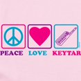 thumbnail image 2 of CafePress - Peace Love Keytar Infant Bodysuit - Baby Light Bodysuit, Size Newborn - 24 Months, 2 of 4