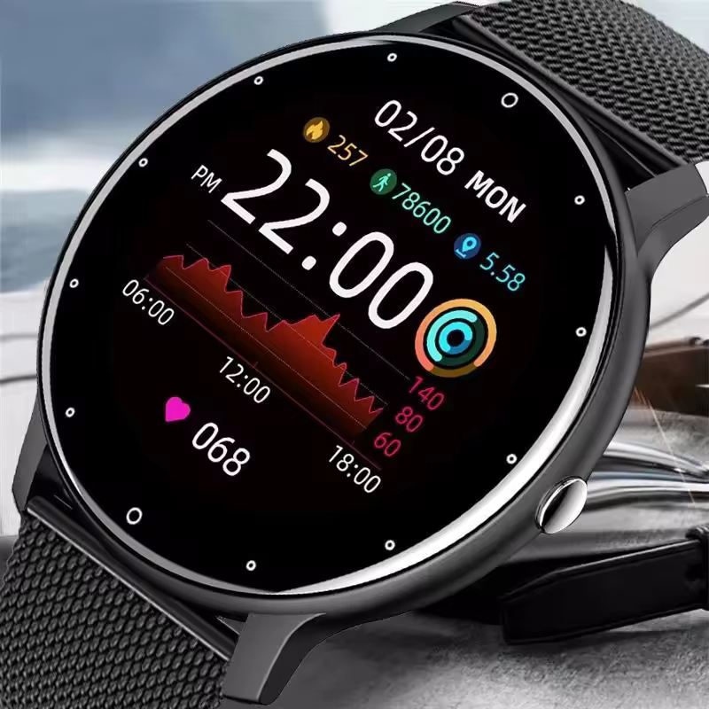 thumbnail image 2 of Ultra Smart Watch for Men and Women, 1.68" Round HD Screen Fitness Tracker with Sleep Monitor, Smartwatch with Sports, 2 of 3