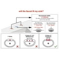 thumbnail image 6 of Roffenny Two Handle 4 inch Centerset Matte Black Bathroom Faucet with Pop Up Drain, 6 of 7